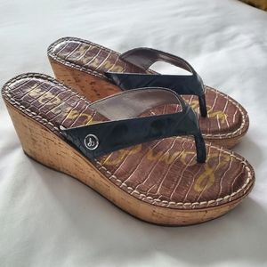 Sam Edelman Romy Wedge Platform Sandal - Black